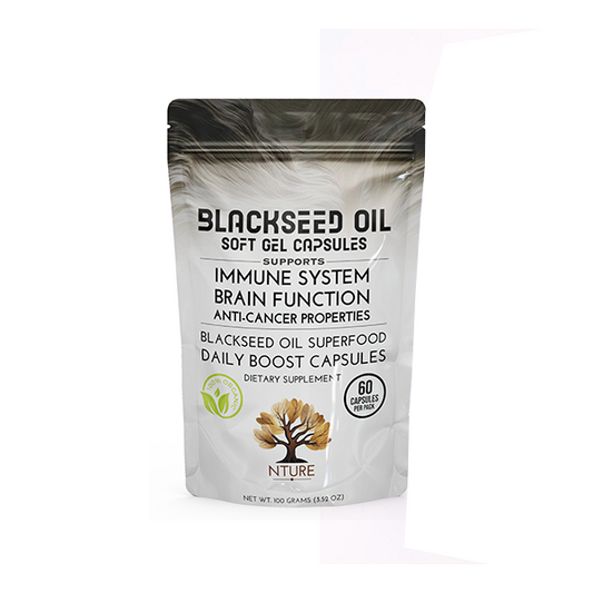 NTURE 500mg Blackseed Oil Capsules - 60 Caps | The CBD Hut