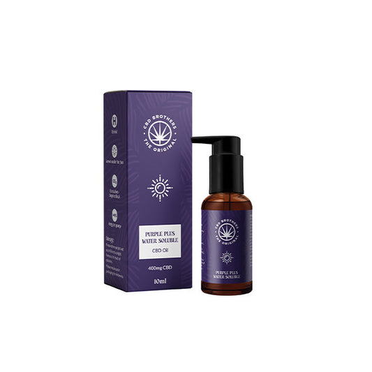 CBD Brothers Purple Plus 400mg Water Soluble CBD Oil - 10ml | The CBD Hut