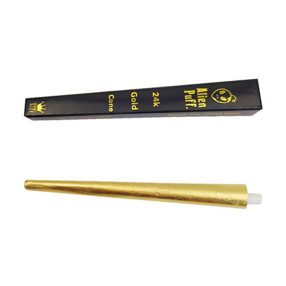 Alien Puff Black & Gold King Size 24K Gold Cones | The CBD Hut
