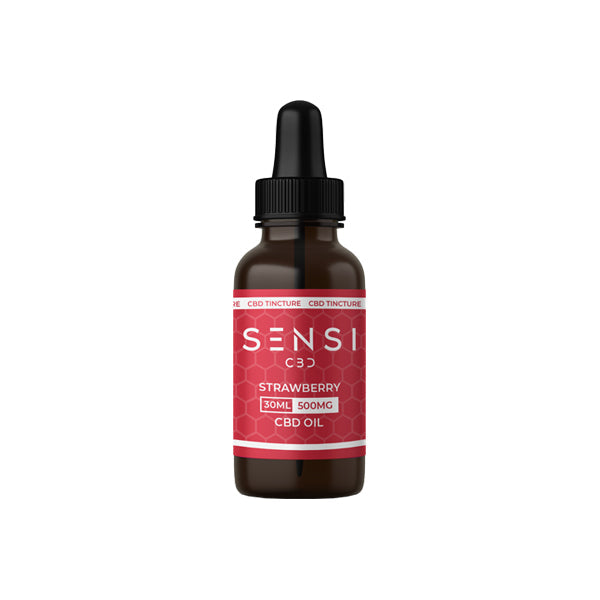 Sensi CBD 500mg CBD Oil Tincture - Strawberry (BUY 1 GET 1 FREE) | The CBD Hut