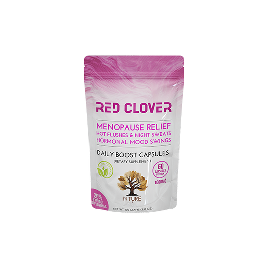 NTURE 1000mg Red Clover Capsules - 60 Caps | The CBD Hut