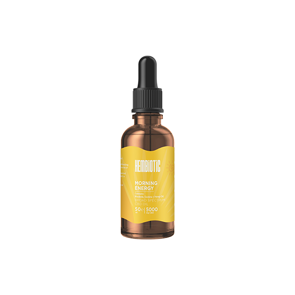 Hembiotic 5000mg Functional CBD Oil - 50ml - Morning Energy | The CBD Hut