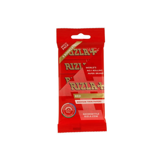 5 Pack Red Regular Rizla Rolling Papers (Flow Pack) | The CBD Hut