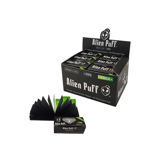 Alien Puff White Rice Paper Rolls & Roach - 12 Pack | The CBD Hut