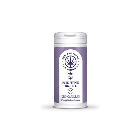 CBD Brothers Pure Purple 750mg CBD Vegan Capsules - 30 Caps | The CBD Hut
