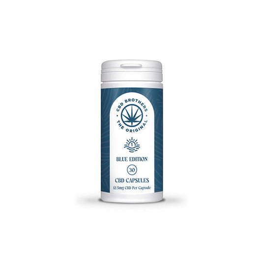 CBD Brothers Blue Edition 375mg CBD/CBDA Capsules - 30 Caps | The CBD Hut