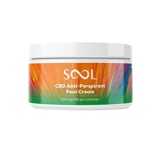 SOOL 500mg CBD Antiperspirant Foot Cream 100ml (BUY 1 GET 1 FREE) | The CBD Hut