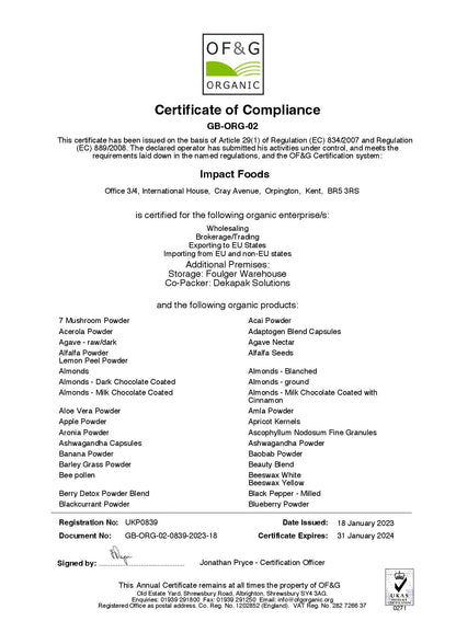CBD Brothers 300mg CBD Balm - 30ml - certificate of compliance ingredients | The CBD Hut