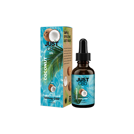 Just CBD 550mg Coconut Oil Tincture - 30ml | The CBD Hut