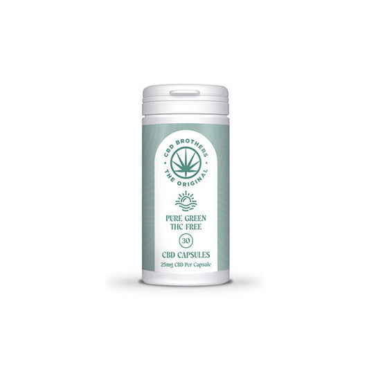 CBD Brothers Pure Green 750mg CBD Vegan Capsules - 30 Caps | The CBD Hut
