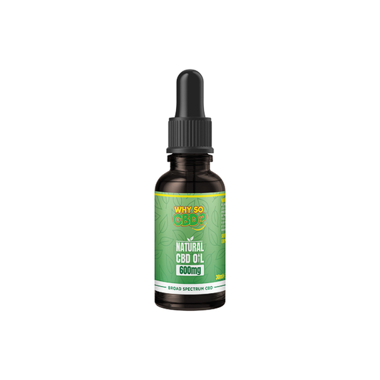 Why So CBD? 600mg Broad-Spectrum CBD Natural Oil - 30ml | The CBD Hut