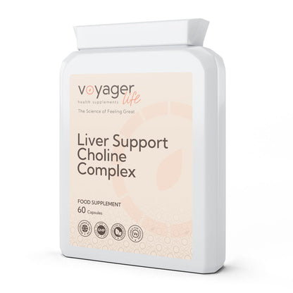 Voyager Liver Support & Choline 60 Capsules - front view