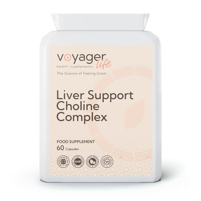 Voyager Liver Support & Choline 60 Capsules - front view