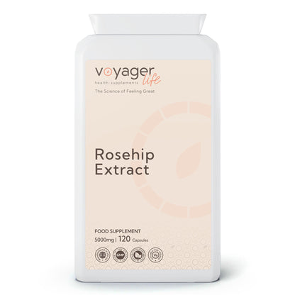 Voyager Rosehip Extract 5,000mg & Vitamin C 120 Capsules from Voyager at The CBD Hut