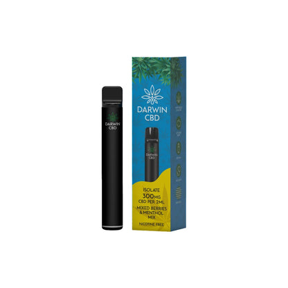 Darwin 300mg CBD Prefilled Pod Vape Kit - Mixed Berries & Menthol Mix | The CBD Hut