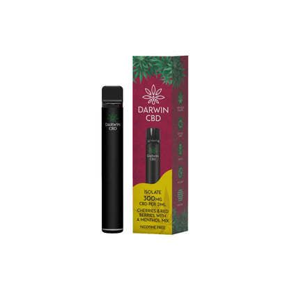 Darwin 300mg CBD Prefilled Pod Vape Kit - Cherries & Red Berries with a Menthol Mix | The CBD Hut