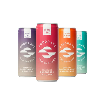 Goodrays 30mg CBD Mixed Flavour Cans - 12 Pack