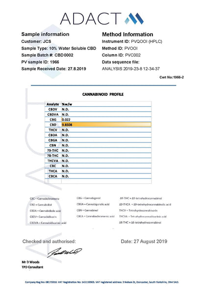 NKD 100mg CBD Deep Muscle Massage Cream - 100ml - lab report | The CBD Hut