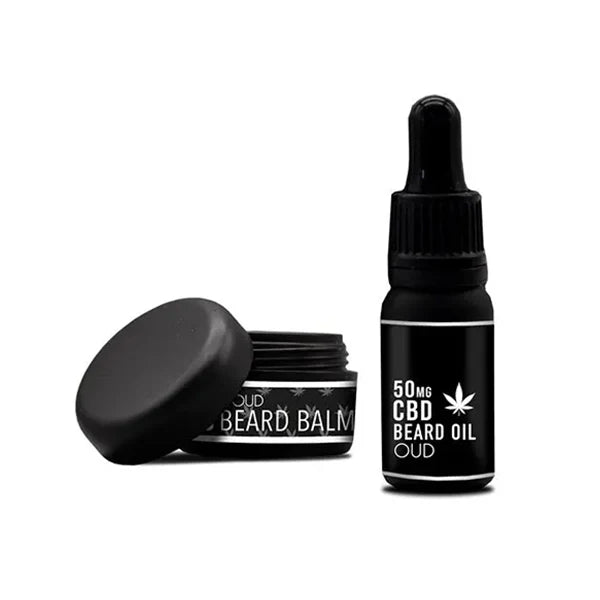 NKD 150mg CBD Oud Beard Oil & Balm - Twin Pack gift set | The CBD Hut