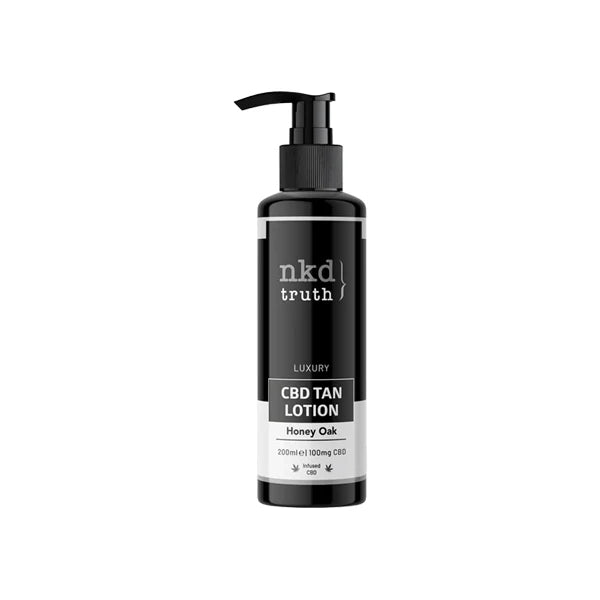 NKD Truth 100mg CBD Honey Oak Tan Lotion - 200ml | The CBD Hut