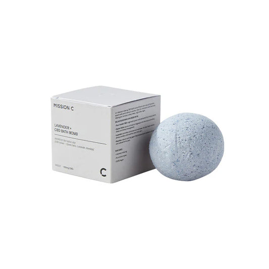 Mission C Lavender + 100mg CBD Bath Bomb - 140g | The CBD Hut