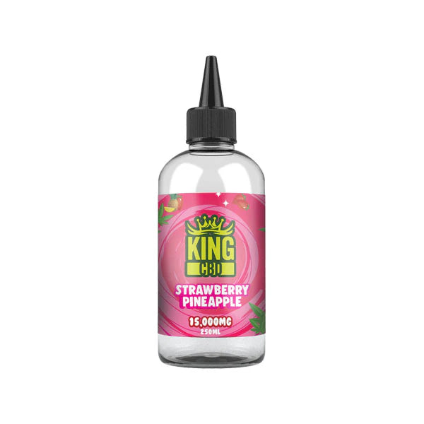 King CBD 15,000mg CBD E-Liquid - 250ml (BUY 1 GET 1 FREE) - Strawberry Pineapple | The CBD Hut