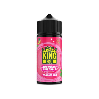 King CBD 7000mg CBD E-Liquid - 120ml (BUY 1 GET 1 FREE) - Strawberry Pineapple | The CBD Hut