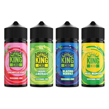 King CBD 1000mg CBD E-Liquid - 120ml (BUY 1 GET 1 FREE) | The CBD Hut