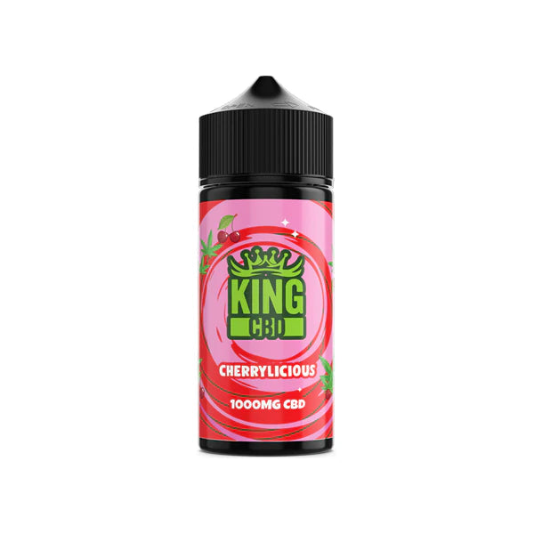 King CBD 1000mg CBD E-Liquid - 120ml (BUY 1 GET 1 FREE) - Cherrylicious | The CBD Hut