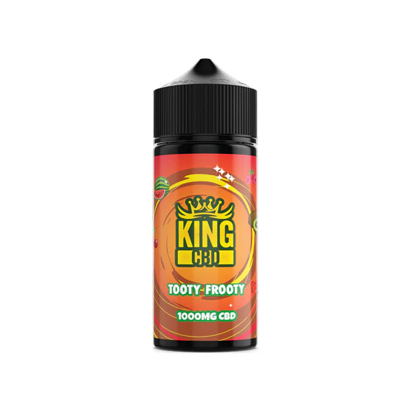 King CBD 1000mg CBD E-Liquid - 120ml (BUY 1 GET 1 FREE) - Tooty Frooty | The CBD Hut
