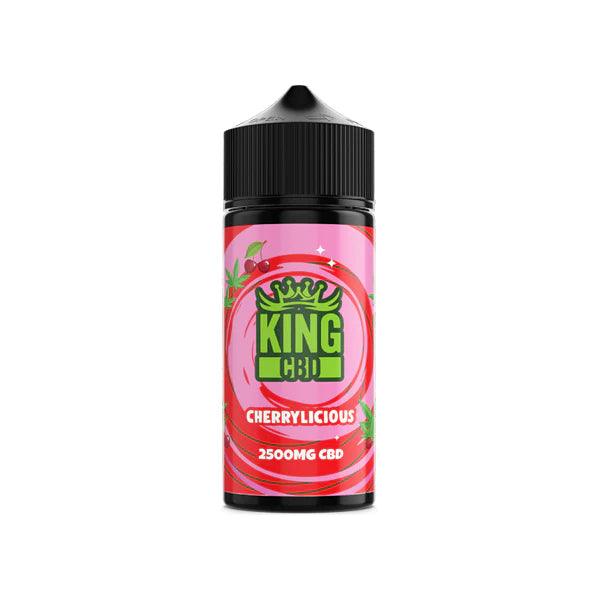 King CBD 2500mg CBD E-Liquid - 120ml (BUY 1 GET 1 FREE) - Cherrylicious | The CBD Hut