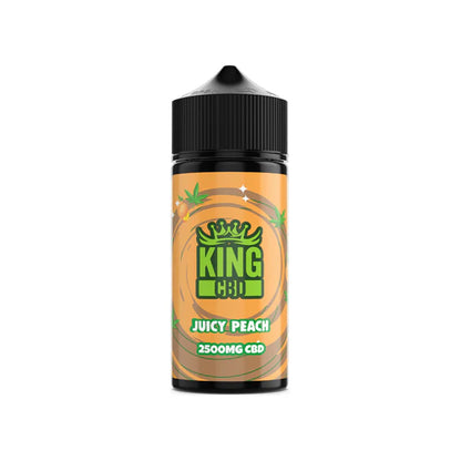 King CBD 2500mg CBD E-Liquid - 120ml (BUY 1 GET 1 FREE) - Juicy Peach | The CBD Hut