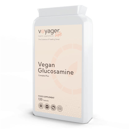 Voyager Vegan Glucosamine Complex 120 Capsules - front view