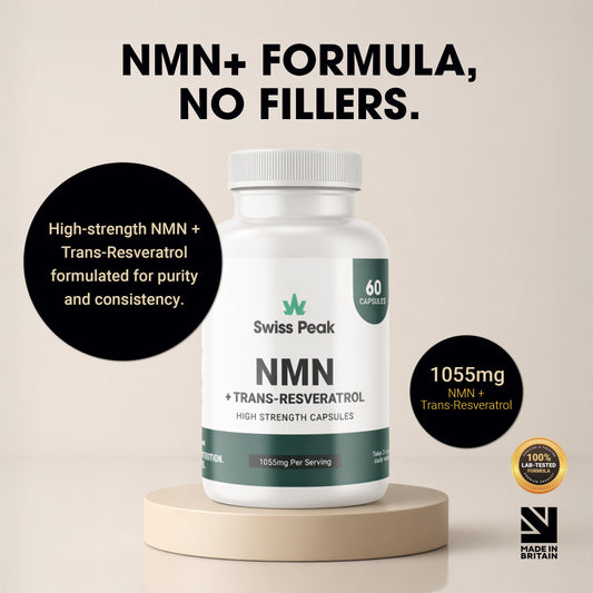 Swiss Peak Nicotinamide + Resveratrol Capsules 60 product image