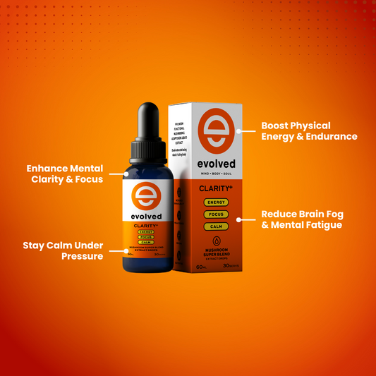 Evolved Clarity+ Mushroom Extract Drops - 60ml