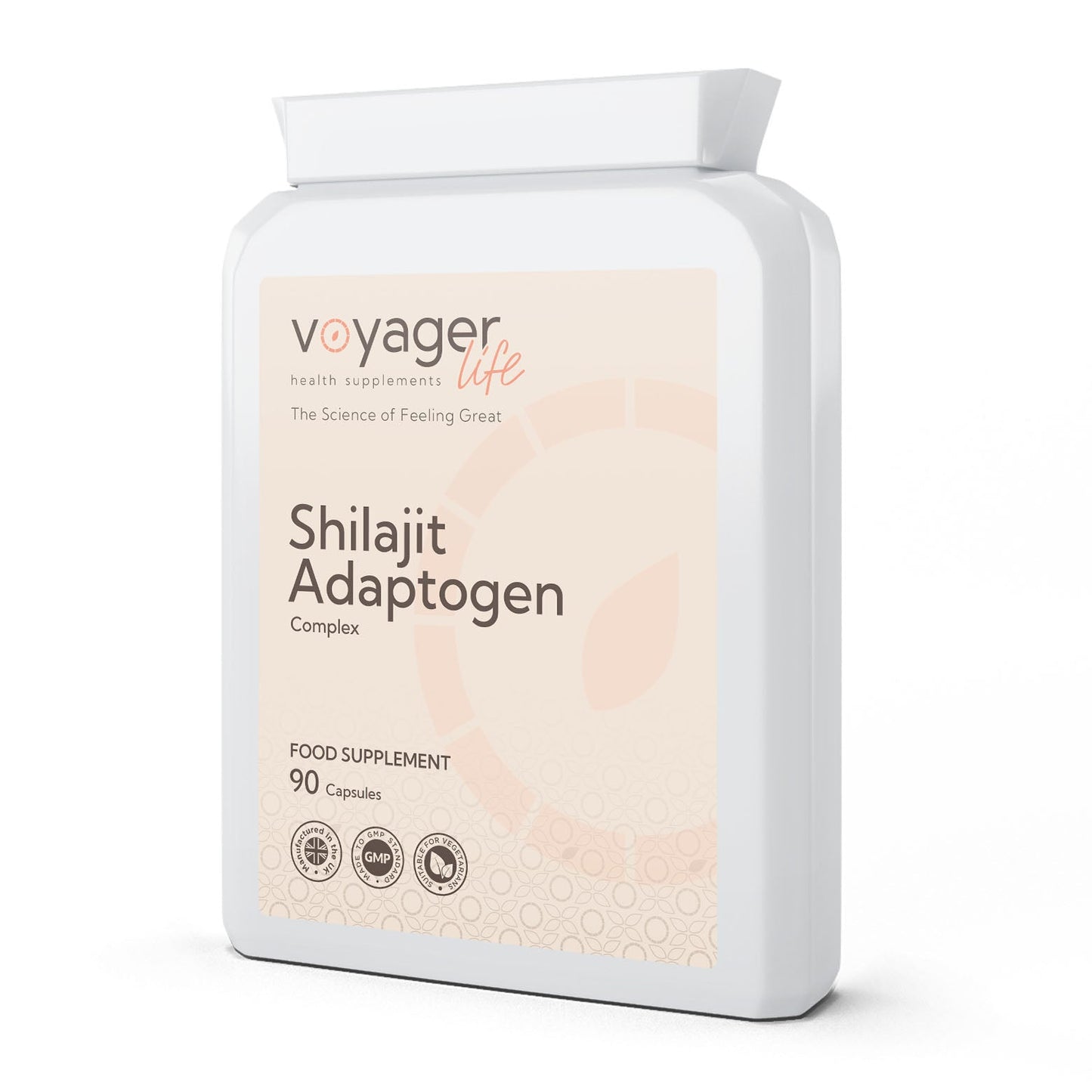 Voyager Shilajit Adaptogen Complex 90 Capsules - front view