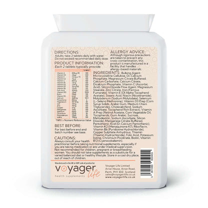 Voyager Vegan Multivitamin and Minerals 60 Capsules bottle