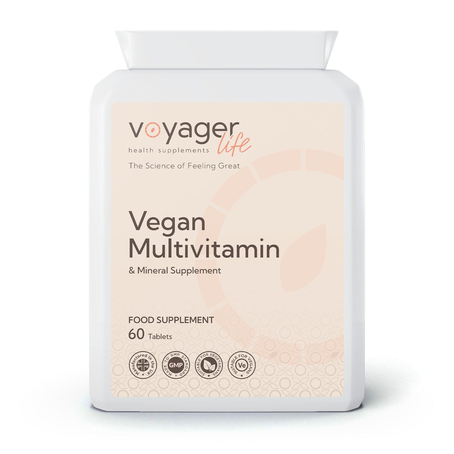 Voyager Vegan Multivitamin and Minerals 60 Capsules bottle