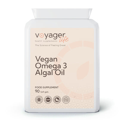 Voyager Vegan Omega-3 Algal Oil 90 Softgels from Voyager at The CBD Hut