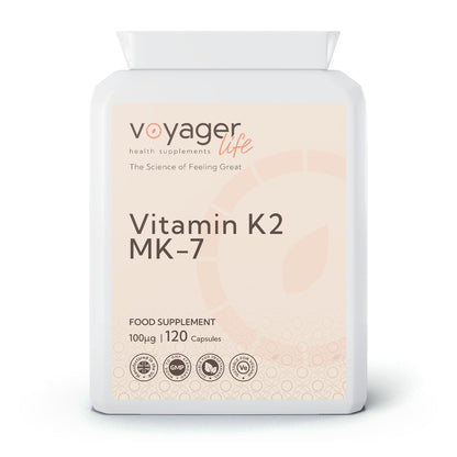 Voyager Vitamin K2 MK-7 100µg 120 Capsules from Voyager at The CBD Hut