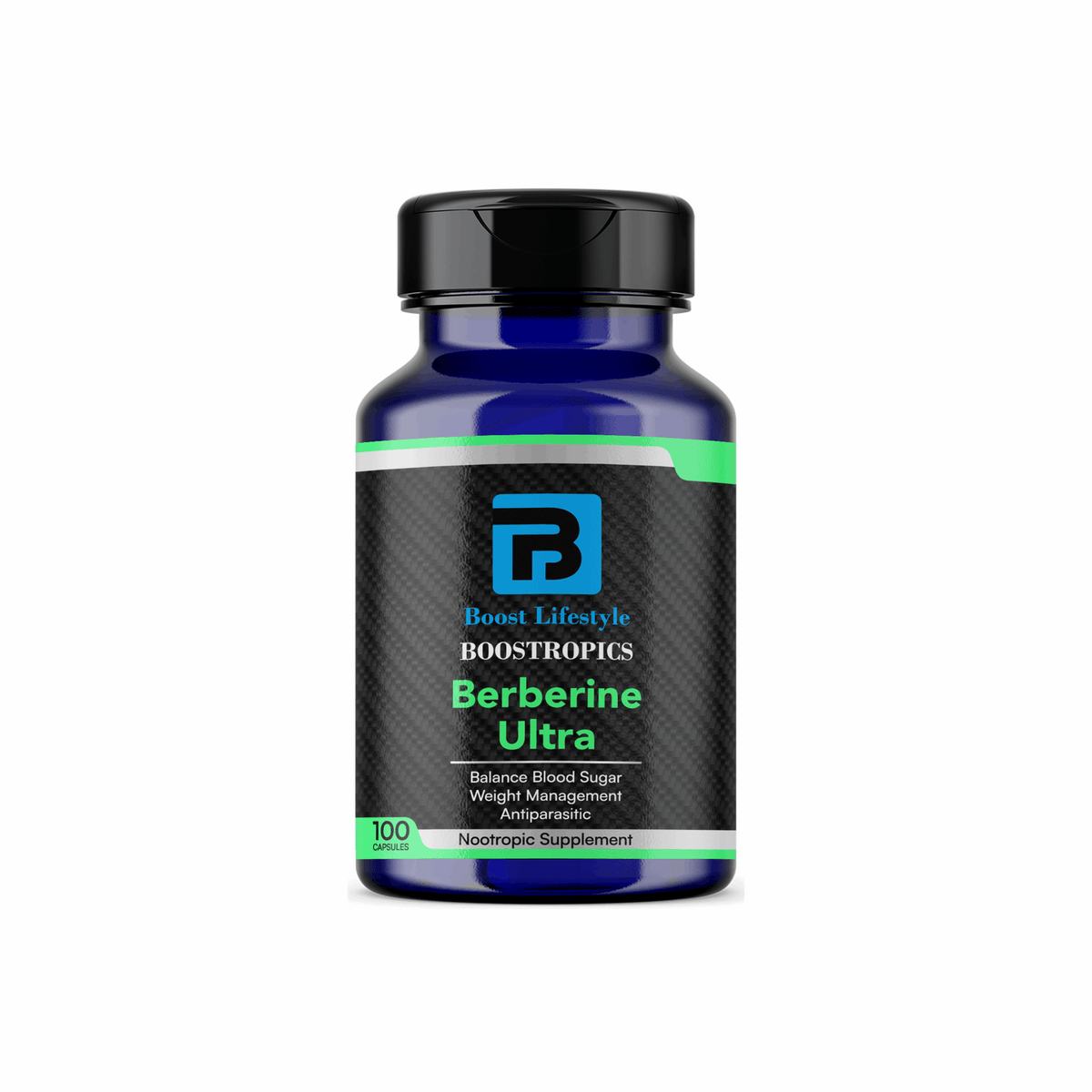 Boostropics Berberine Ultra Capsules 100 Pack product packaging