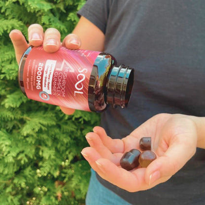 SOOL 4 Mushroom Gummies Berry 60 Gummies