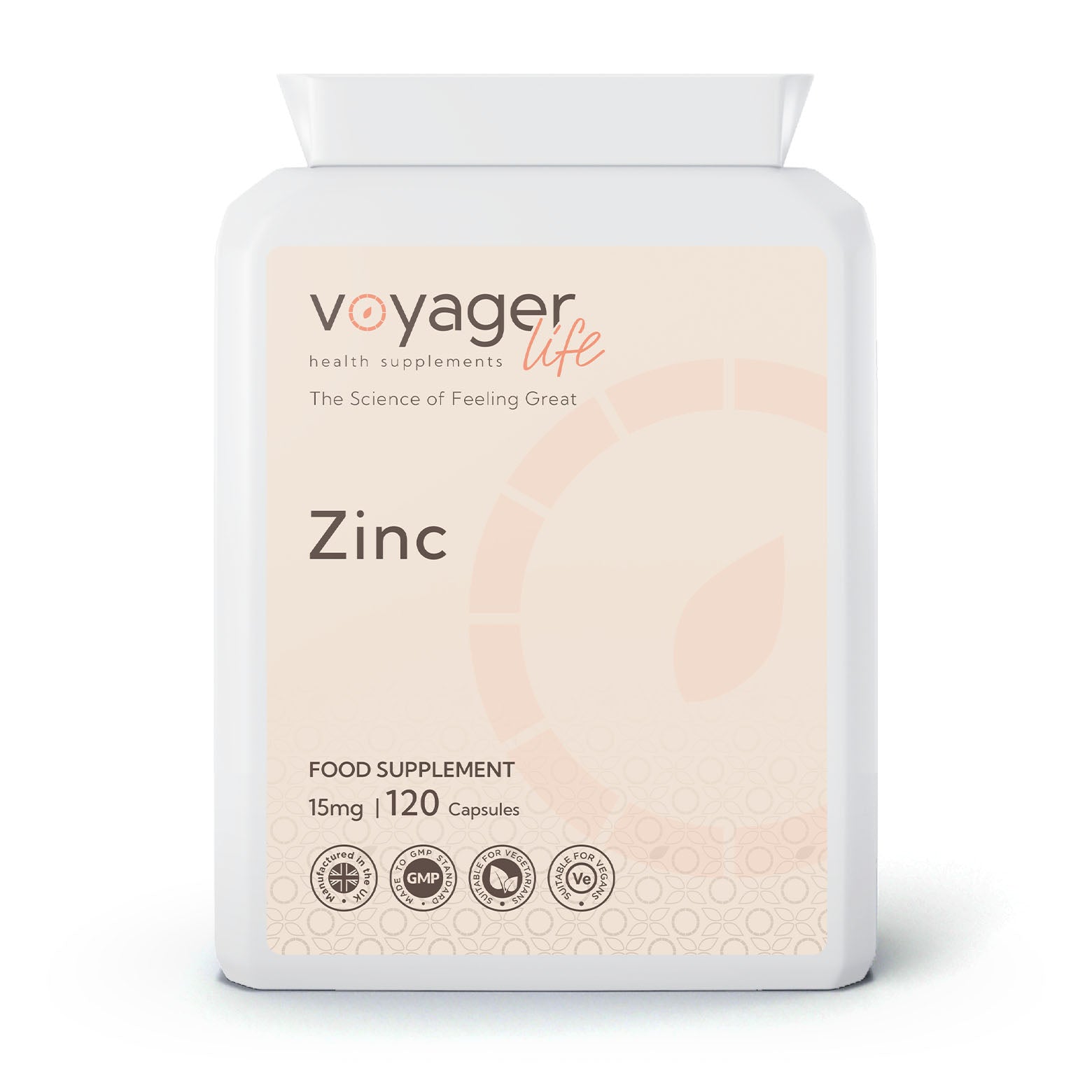 Voyager Zinc 15mg 120 Capsules from Voyager at The CBD Hut