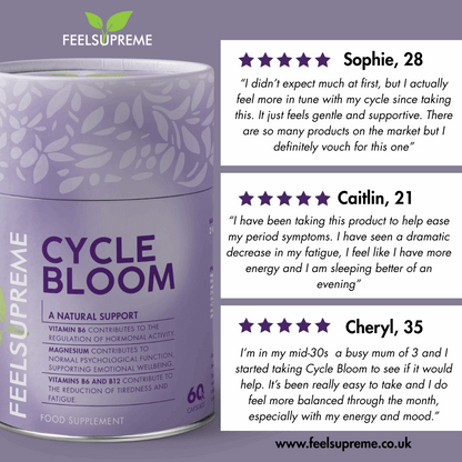 Feel Supreme Cycle Bloom Monthly Support Capsules