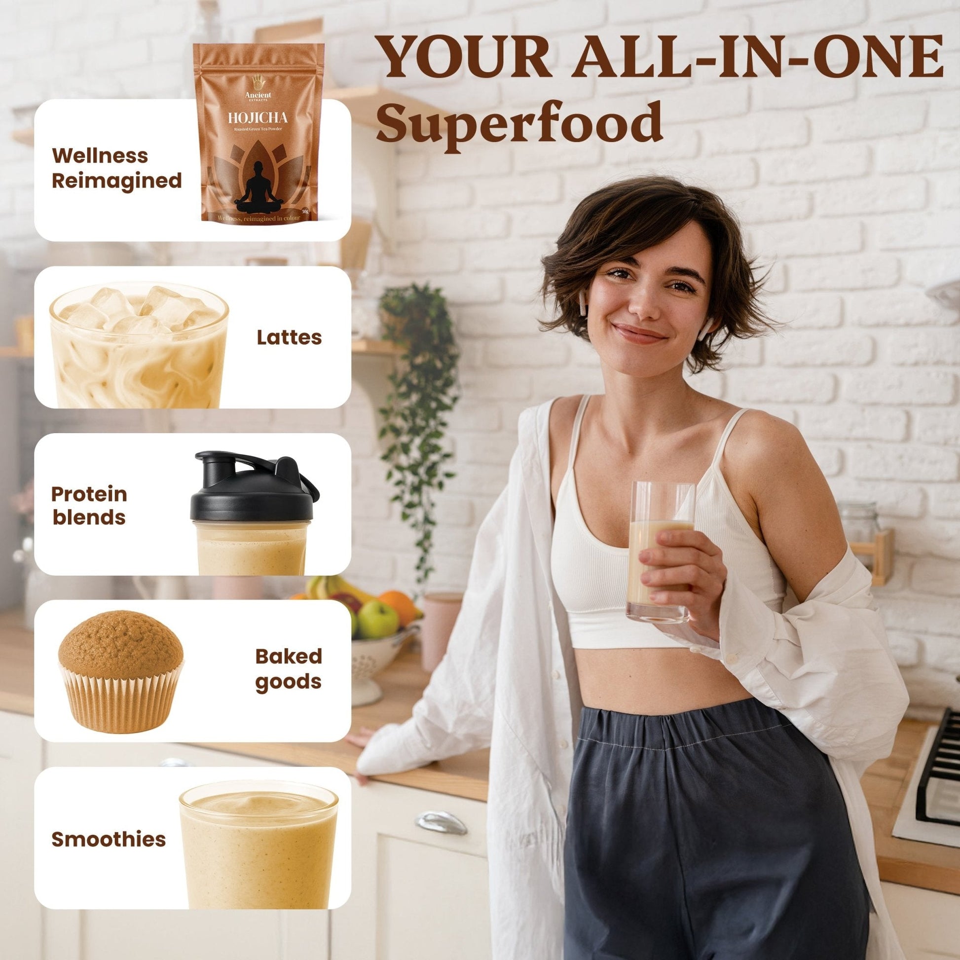 Ancient Extracts Ritual Grade Hojicha Powder