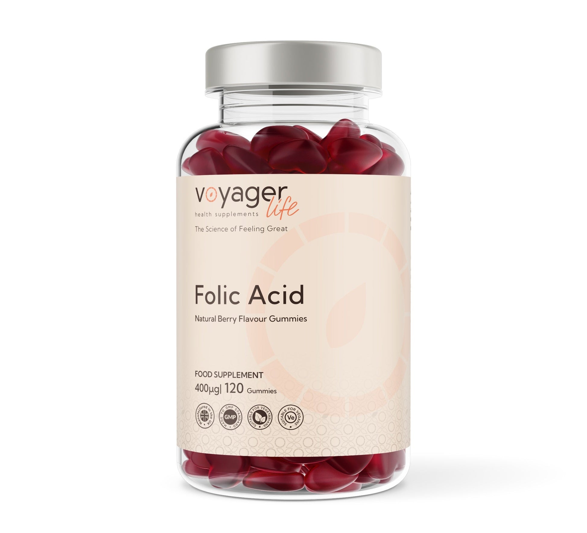 Voyager Folic Acid 400µg Berry Gummies 60 Pack from Voyager at The CBD Hut