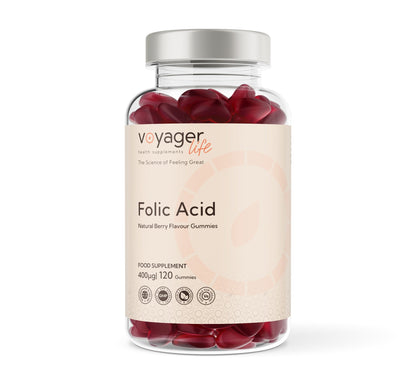 Voyager Folic Acid 400µg Berry Gummies 60 Pack from Voyager at The CBD Hut