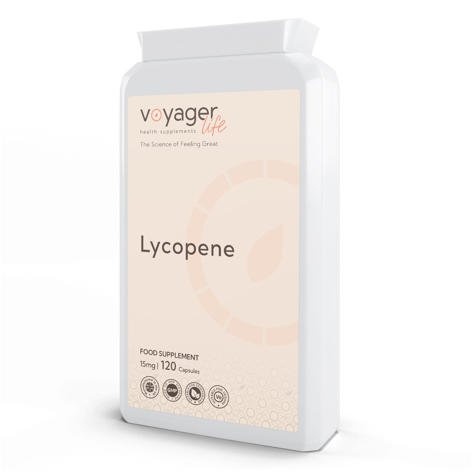 Voyager Lycopene 15mg 120 Capsules product image - The CBD Hut