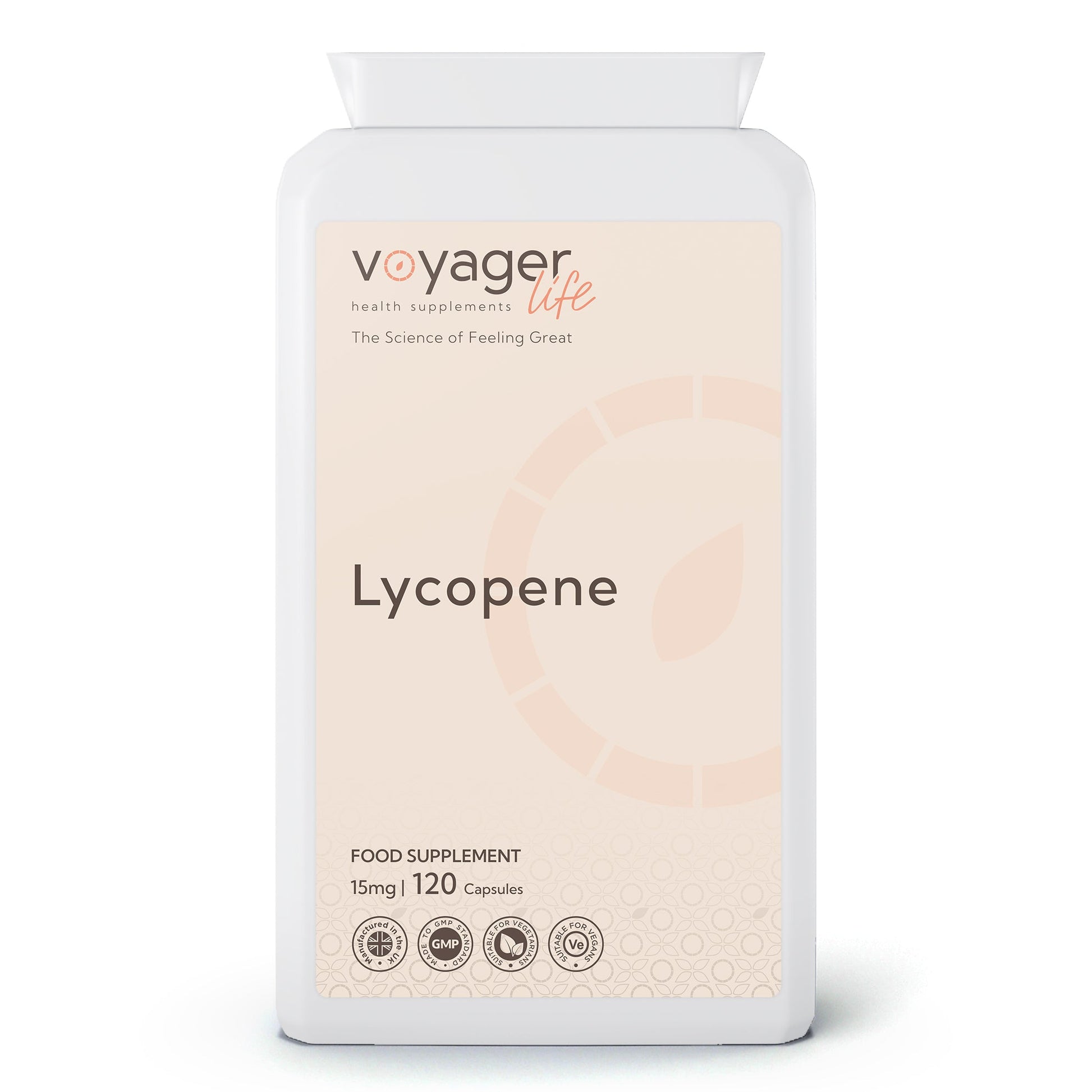 Voyager Lycopene 15mg 120 Capsules product image - The CBD Hut
