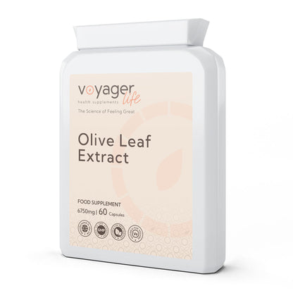 Voyager Olive Leaf Extract 6,750mg 60 Capsules - front view